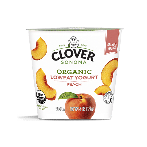 Organic Cover NonFat Peach Yogurt